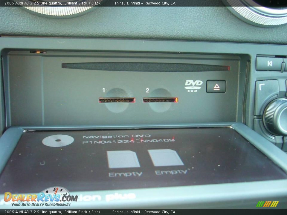 2006 Audi A3 3.2 S Line quattro Brilliant Black / Black Photo #26