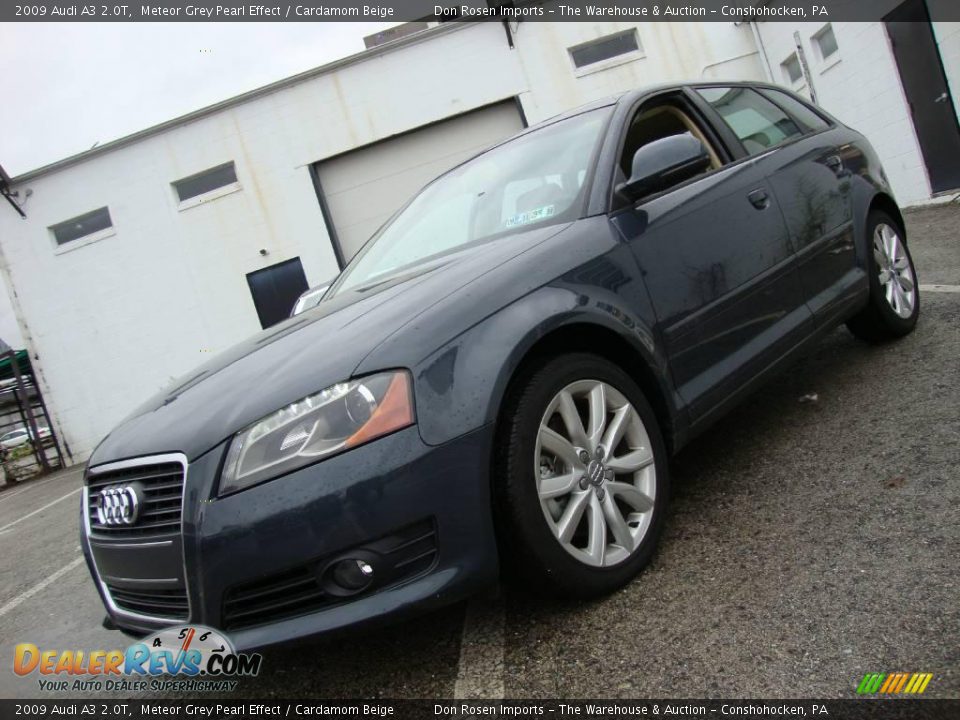 2009 Audi A3 2.0T Meteor Grey Pearl Effect / Cardamom Beige Photo #2