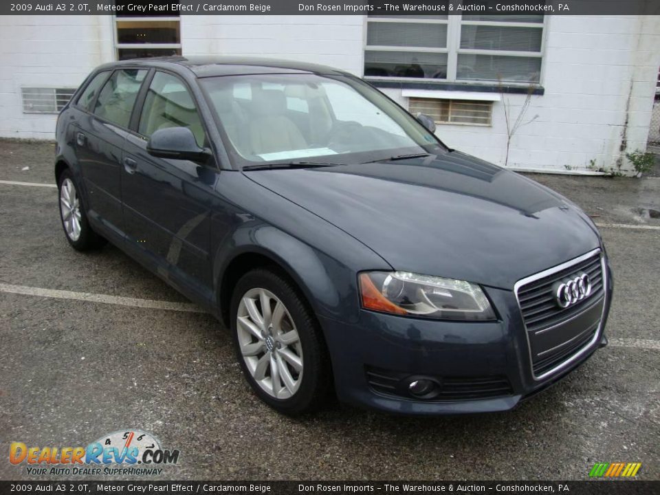 2009 Audi A3 2.0T Meteor Grey Pearl Effect / Cardamom Beige Photo #4