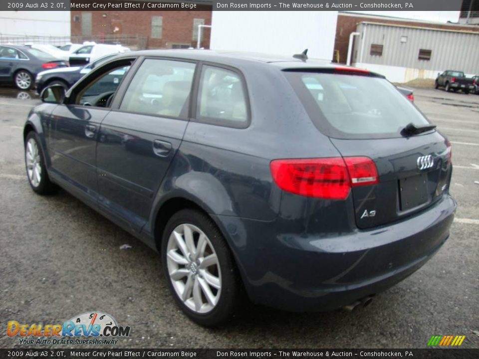 2009 Audi A3 2.0T Meteor Grey Pearl Effect / Cardamom Beige Photo #9