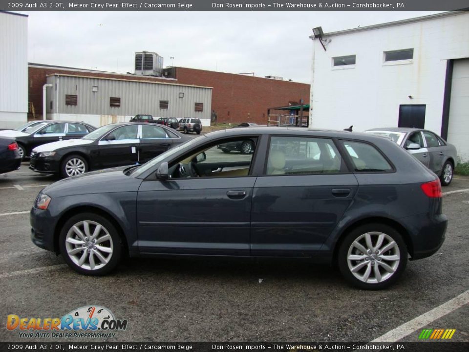 2009 Audi A3 2.0T Meteor Grey Pearl Effect / Cardamom Beige Photo #10