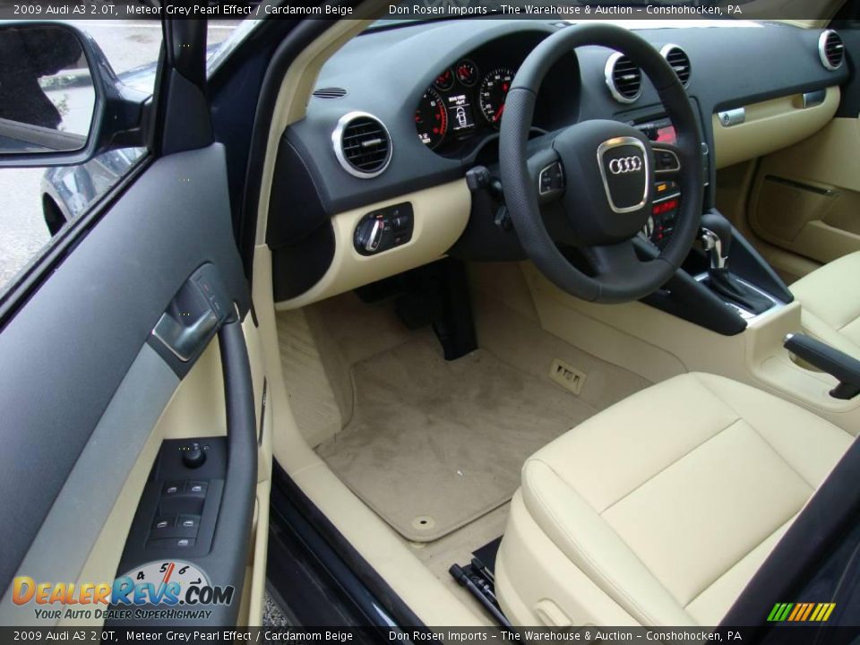 2009 Audi A3 2.0T Meteor Grey Pearl Effect / Cardamom Beige Photo #12