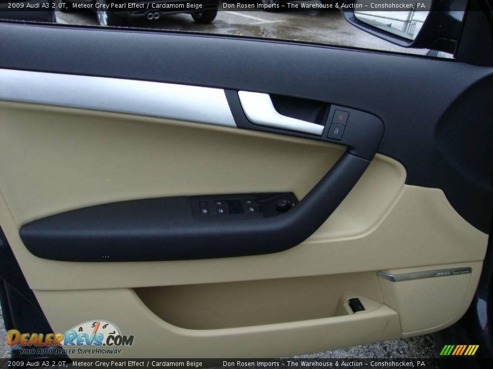 2009 Audi A3 2.0T Meteor Grey Pearl Effect / Cardamom Beige Photo #13