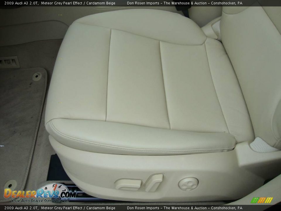 2009 Audi A3 2.0T Meteor Grey Pearl Effect / Cardamom Beige Photo #15