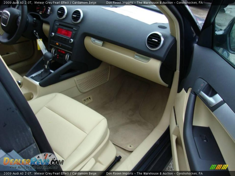 2009 Audi A3 2.0T Meteor Grey Pearl Effect / Cardamom Beige Photo #17