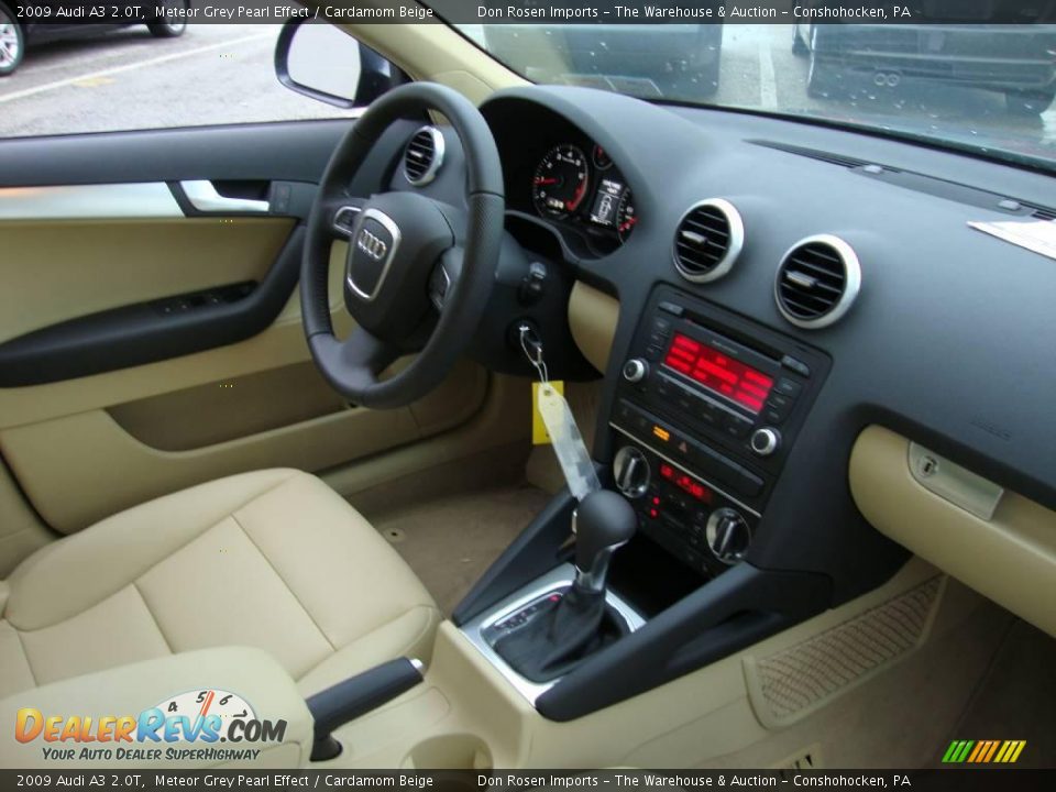 2009 Audi A3 2.0T Meteor Grey Pearl Effect / Cardamom Beige Photo #18