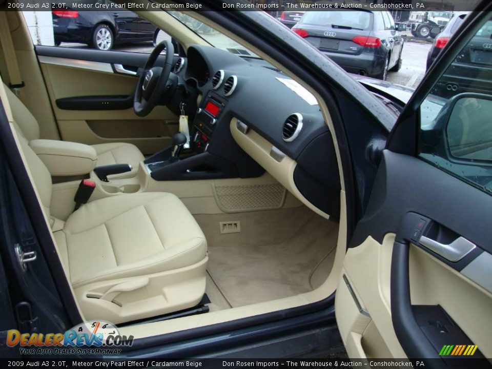 2009 Audi A3 2.0T Meteor Grey Pearl Effect / Cardamom Beige Photo #19