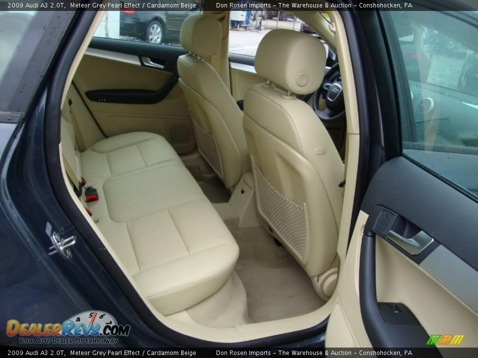 2009 Audi A3 2.0T Meteor Grey Pearl Effect / Cardamom Beige Photo #20