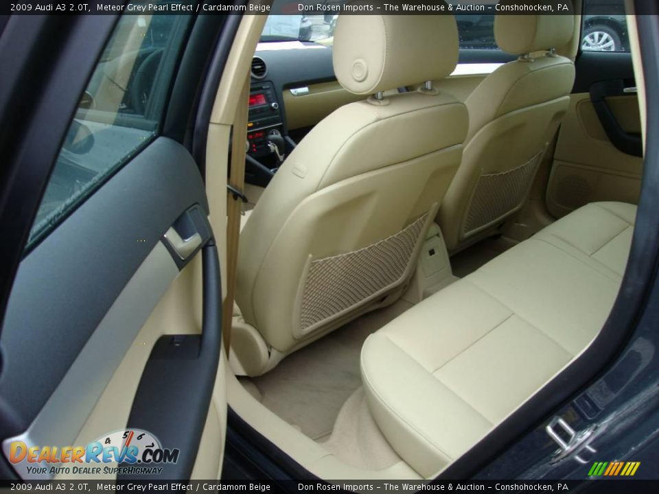 2009 Audi A3 2.0T Meteor Grey Pearl Effect / Cardamom Beige Photo #21