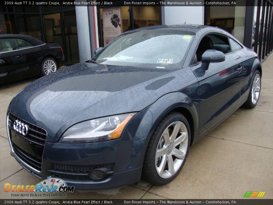 2009 Audi TT 3.2 quattro Coupe Aruba Blue Pearl Effect / Black Photo #1