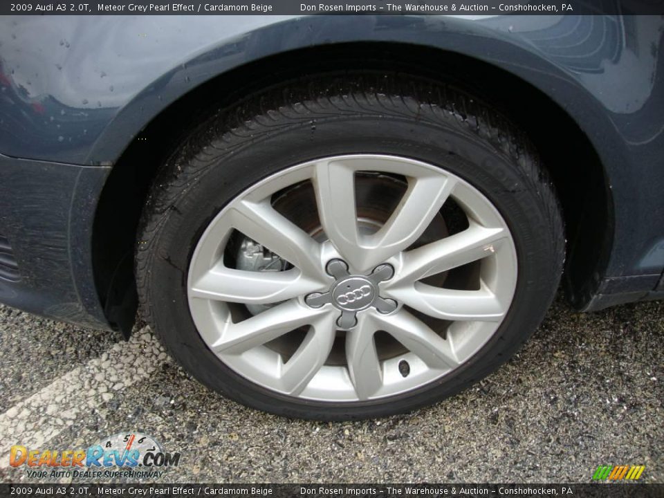 2009 Audi A3 2.0T Meteor Grey Pearl Effect / Cardamom Beige Photo #26