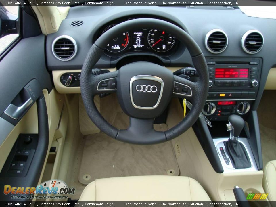 2009 Audi A3 2.0T Meteor Grey Pearl Effect / Cardamom Beige Photo #30