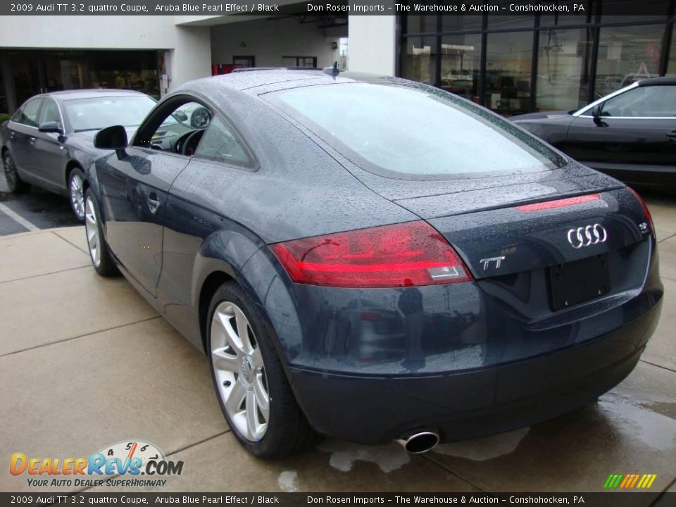 2009 Audi TT 3.2 quattro Coupe Aruba Blue Pearl Effect / Black Photo #9