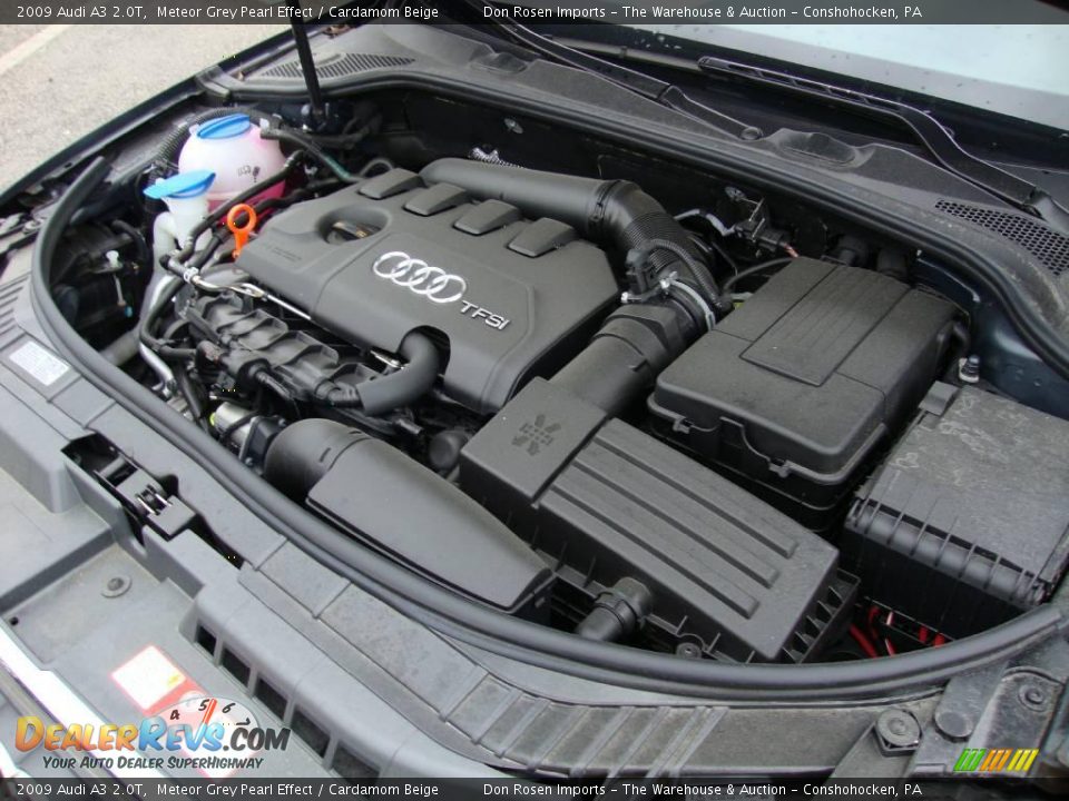 2009 Audi A3 2.0T Meteor Grey Pearl Effect / Cardamom Beige Photo #32