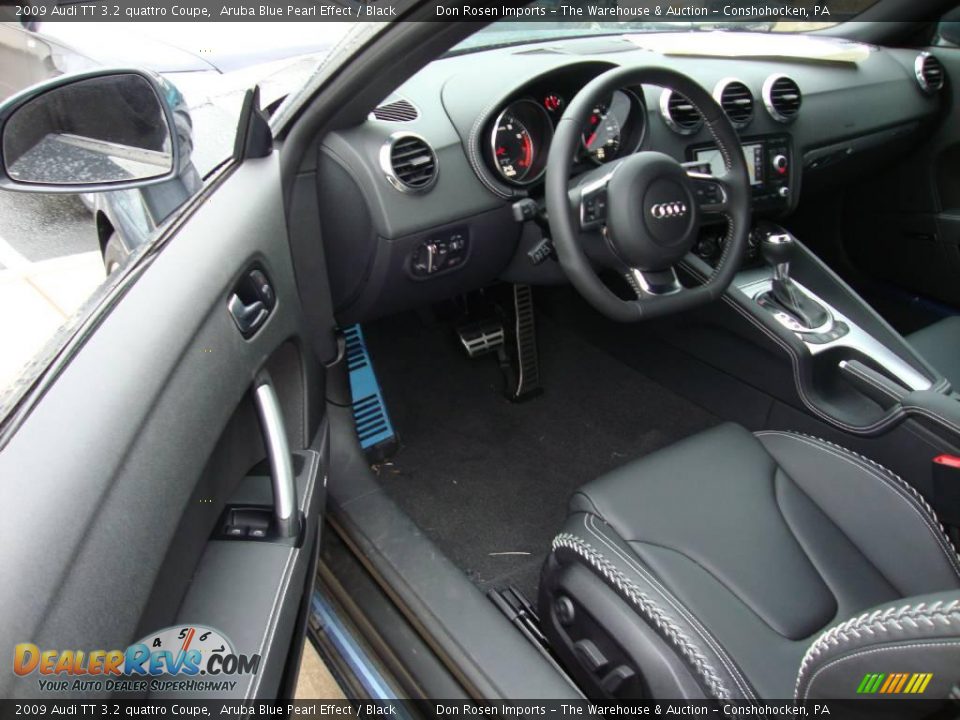 2009 Audi TT 3.2 quattro Coupe Aruba Blue Pearl Effect / Black Photo #12