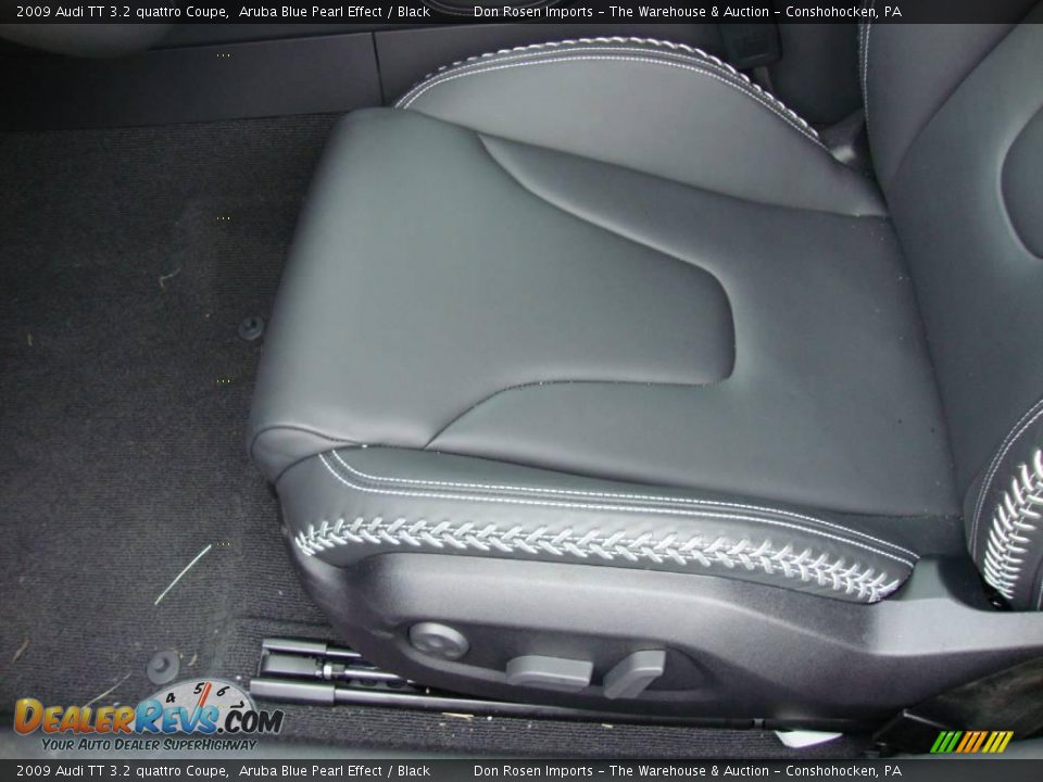 2009 Audi TT 3.2 quattro Coupe Aruba Blue Pearl Effect / Black Photo #15