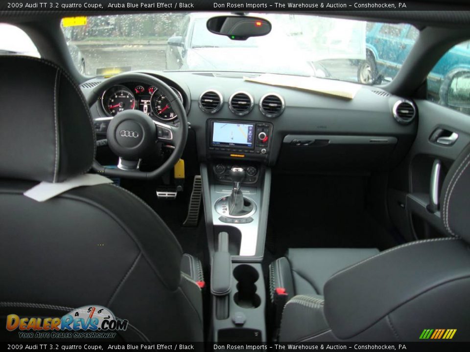 2009 Audi TT 3.2 quattro Coupe Aruba Blue Pearl Effect / Black Photo #18