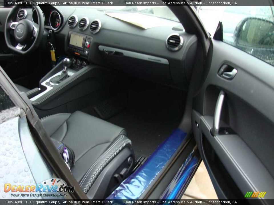 2009 Audi TT 3.2 quattro Coupe Aruba Blue Pearl Effect / Black Photo #19