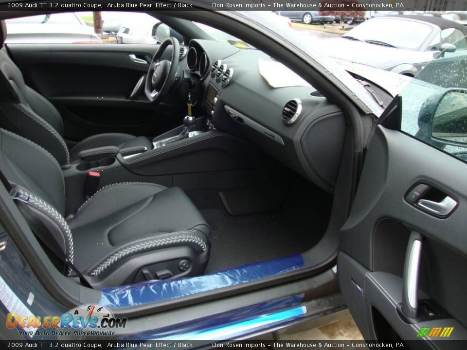2009 Audi TT 3.2 quattro Coupe Aruba Blue Pearl Effect / Black Photo #21