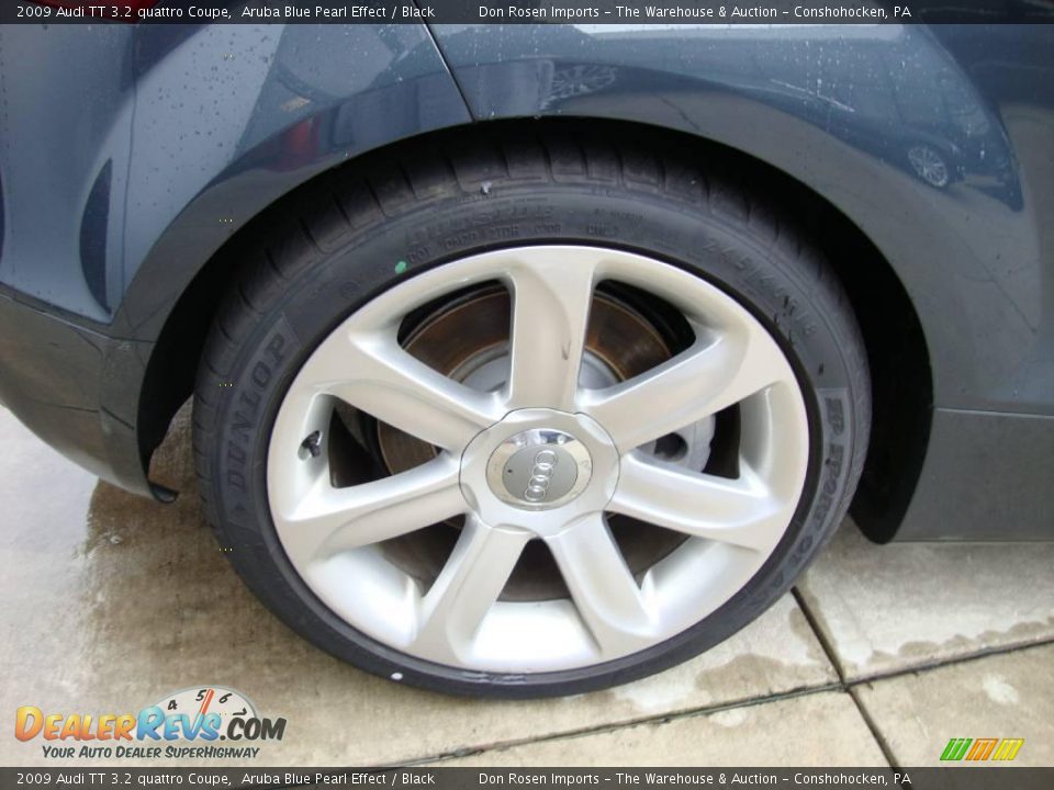 2009 Audi TT 3.2 quattro Coupe Aruba Blue Pearl Effect / Black Photo #23