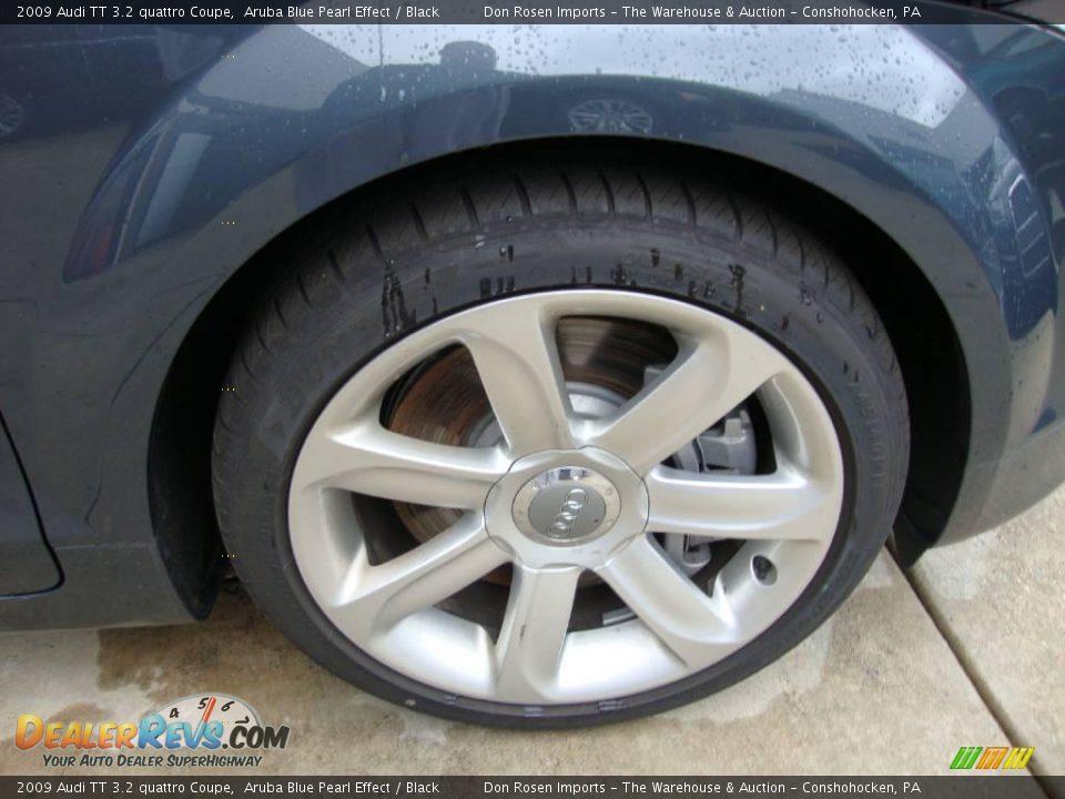2009 Audi TT 3.2 quattro Coupe Aruba Blue Pearl Effect / Black Photo #24
