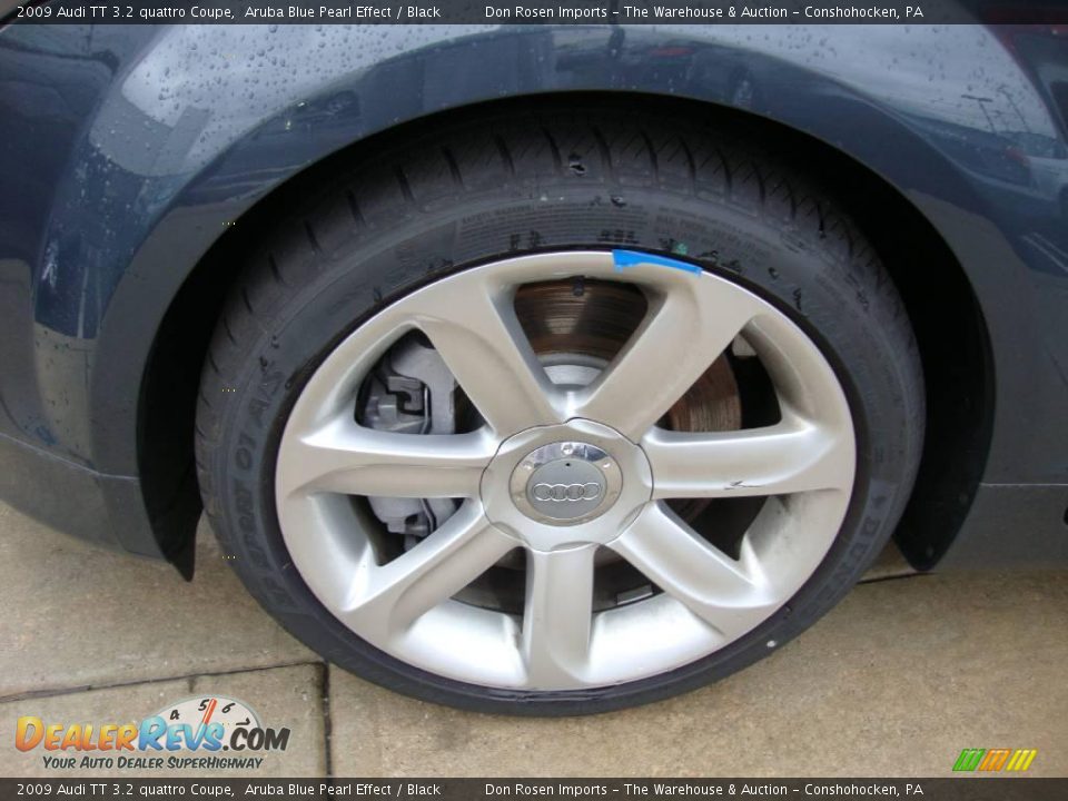2009 Audi TT 3.2 quattro Coupe Aruba Blue Pearl Effect / Black Photo #25