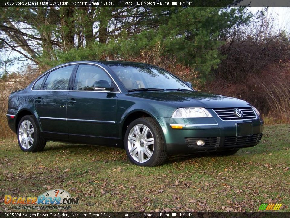 2005 Volkswagen Passat GLX Sedan Northern Green / Beige Photo #3