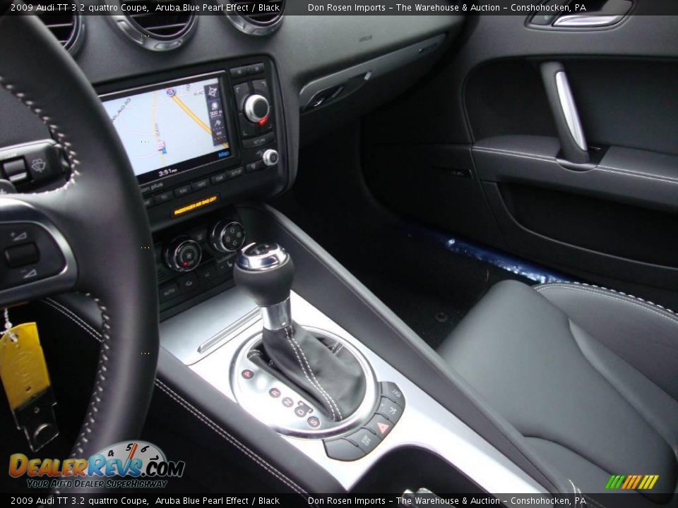 2009 Audi TT 3.2 quattro Coupe Aruba Blue Pearl Effect / Black Photo #28