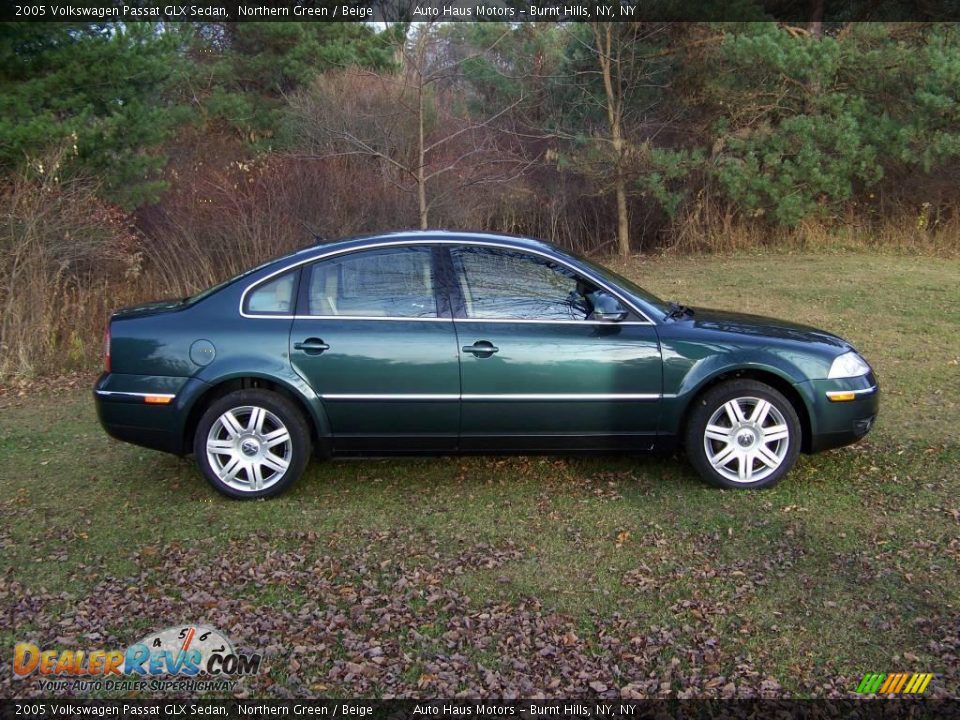 2005 Volkswagen Passat GLX Sedan Northern Green / Beige Photo #4