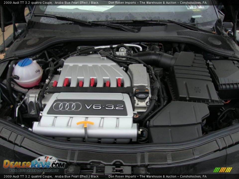 2009 Audi TT 3.2 quattro Coupe Aruba Blue Pearl Effect / Black Photo #29
