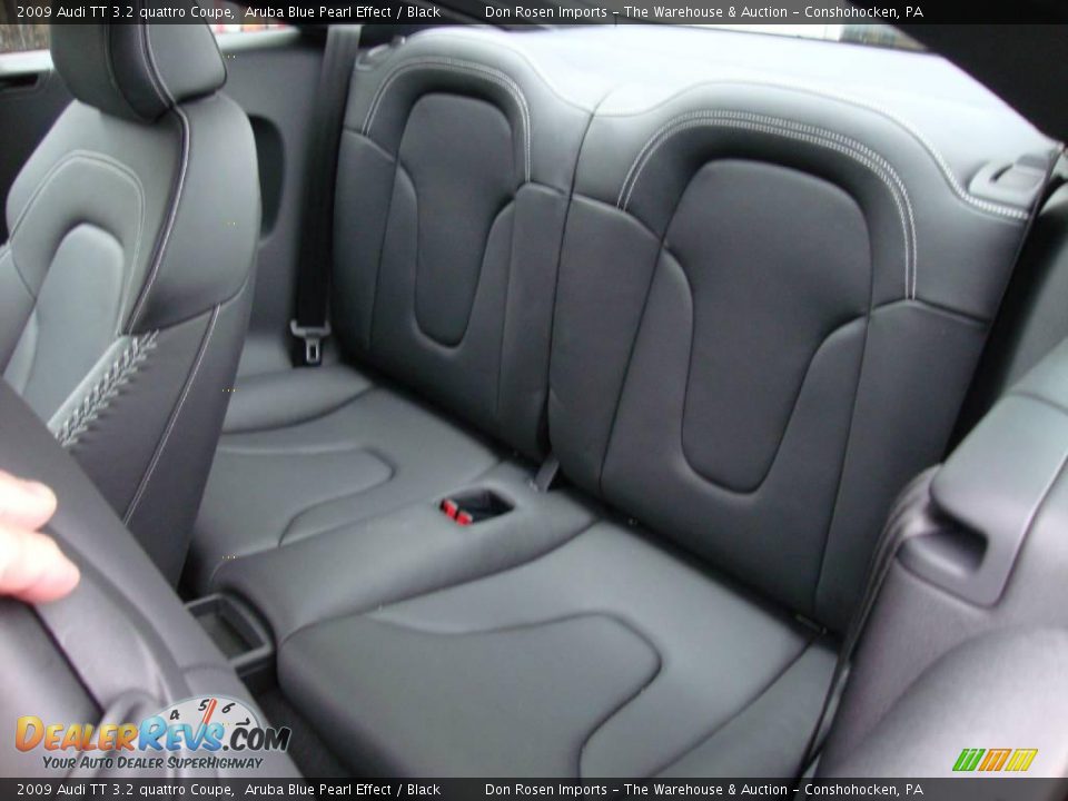 2009 Audi TT 3.2 quattro Coupe Aruba Blue Pearl Effect / Black Photo #33