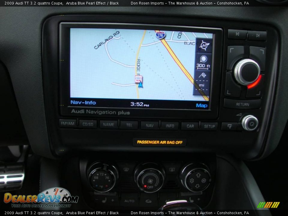 2009 Audi TT 3.2 quattro Coupe Aruba Blue Pearl Effect / Black Photo #34