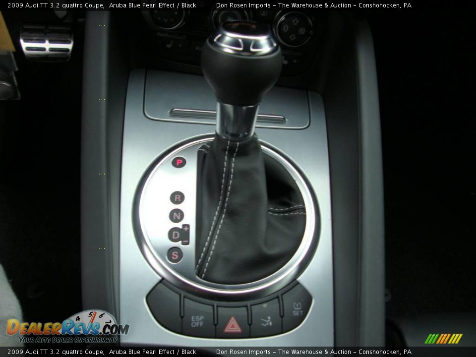 2009 Audi TT 3.2 quattro Coupe Aruba Blue Pearl Effect / Black Photo #35