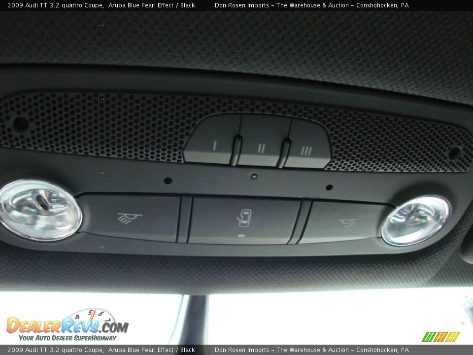 2009 Audi TT 3.2 quattro Coupe Aruba Blue Pearl Effect / Black Photo #36