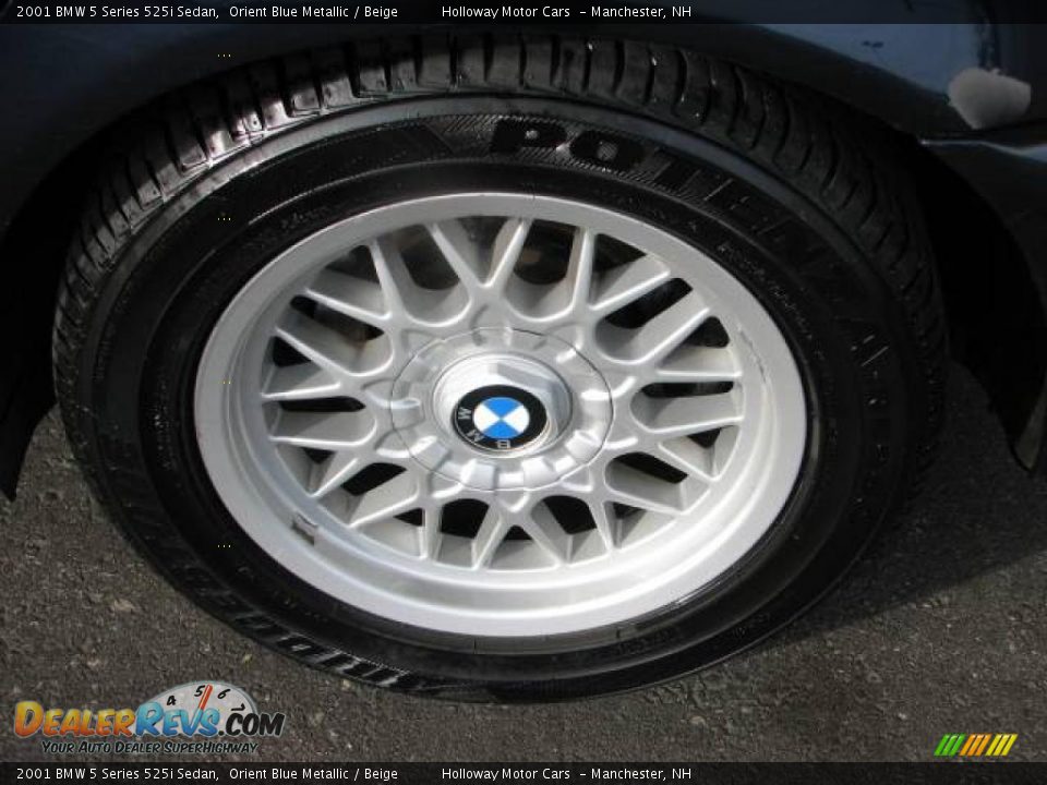 2001 BMW 5 Series 525i Sedan Orient Blue Metallic / Beige Photo #5