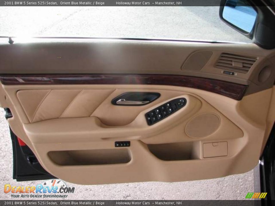 2001 BMW 5 Series 525i Sedan Orient Blue Metallic / Beige Photo #8