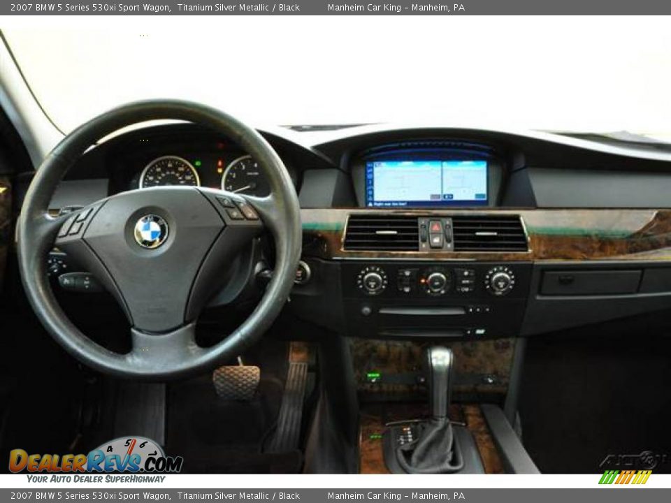 2007 BMW 5 Series 530xi Sport Wagon Titanium Silver Metallic / Black Photo #7