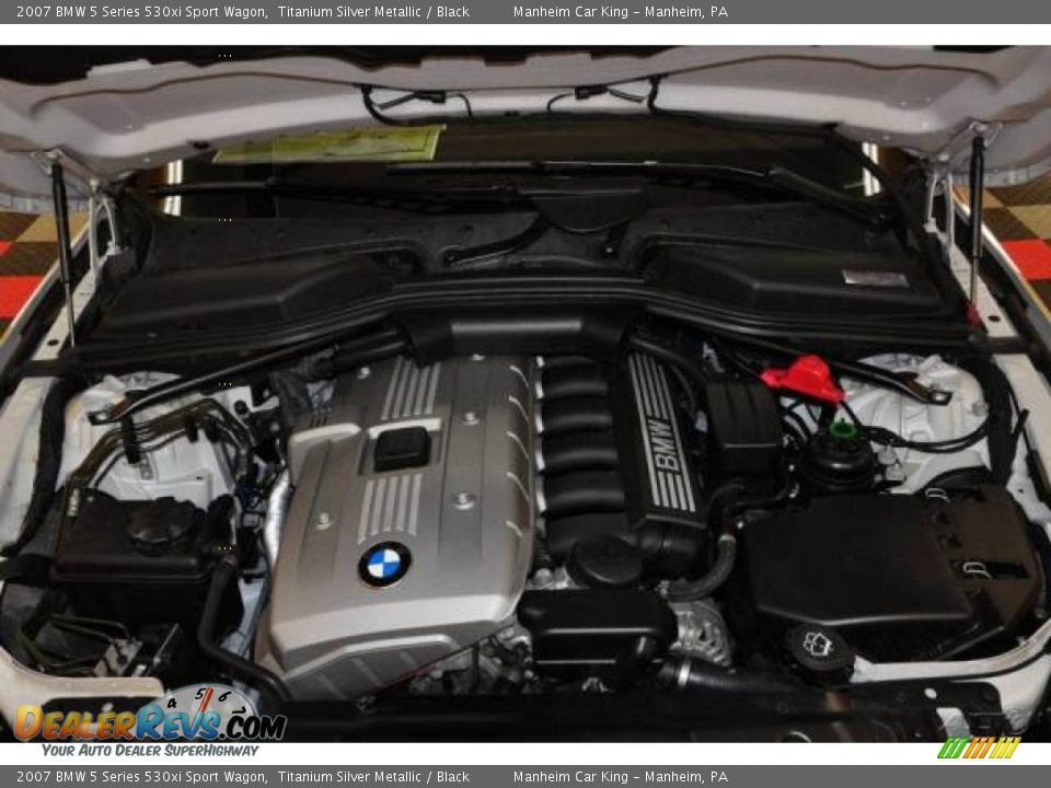 2007 BMW 5 Series 530xi Sport Wagon Titanium Silver Metallic / Black Photo #29