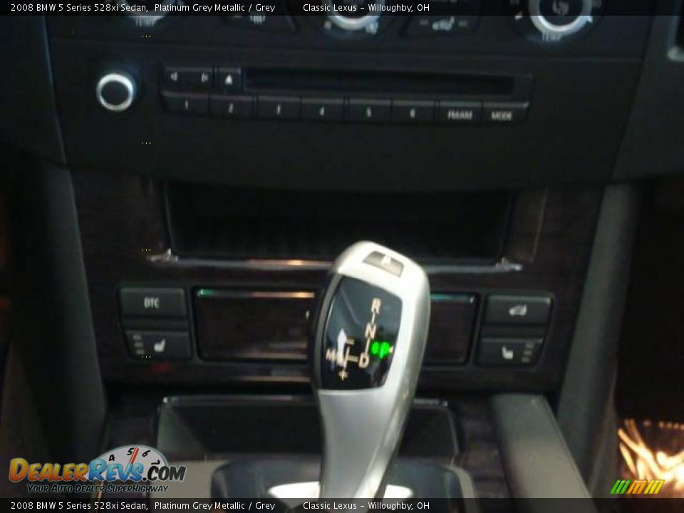 2008 BMW 5 Series 528xi Sedan Platinum Grey Metallic / Grey Photo #17