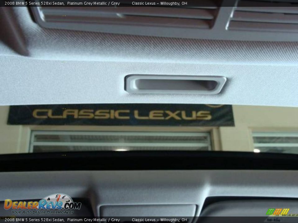 2008 BMW 5 Series 528xi Sedan Platinum Grey Metallic / Grey Photo #18