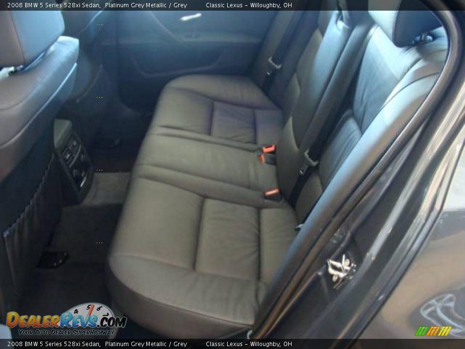 2008 BMW 5 Series 528xi Sedan Platinum Grey Metallic / Grey Photo #22