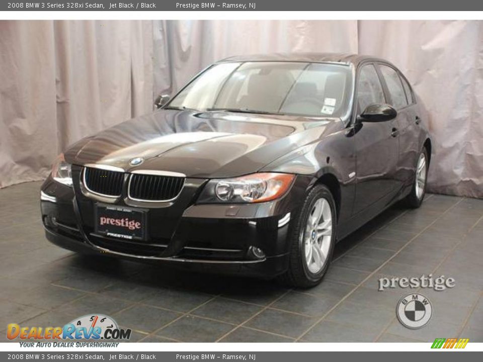 2008 BMW 3 Series 328xi Sedan Jet Black / Black Photo #1