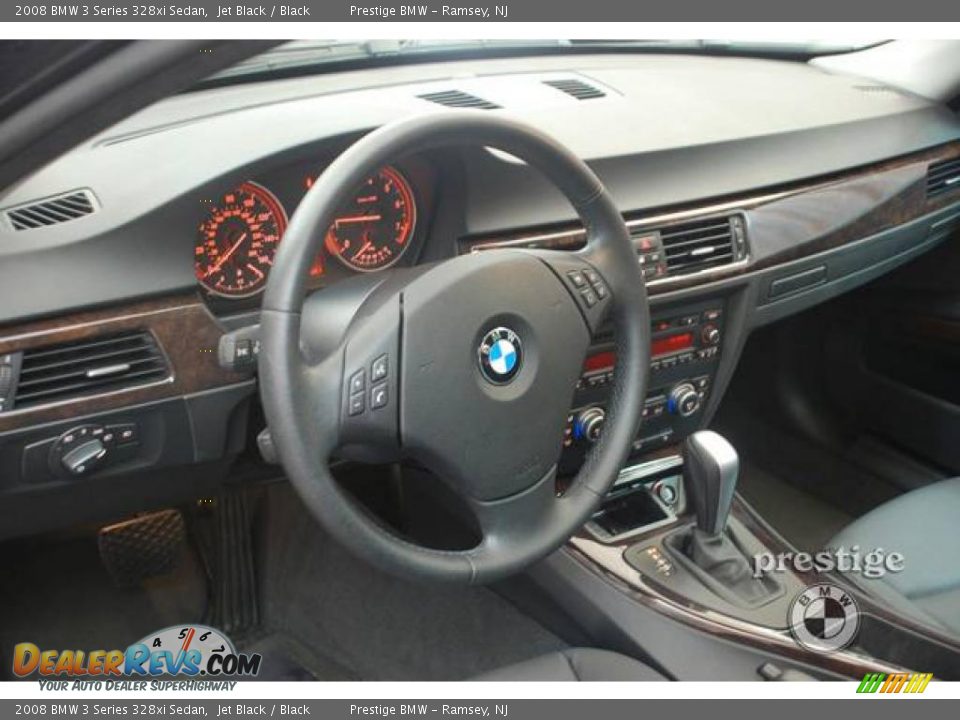 2008 BMW 3 Series 328xi Sedan Jet Black / Black Photo #3