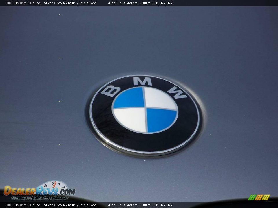 2006 BMW M3 Coupe Silver Grey Metallic / Imola Red Photo #12
