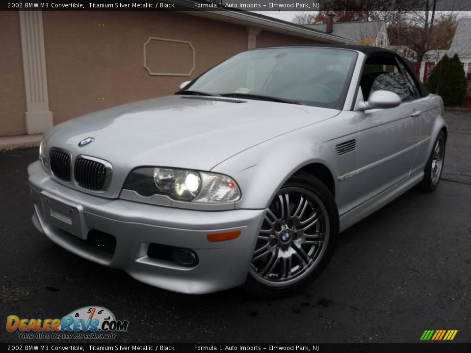 2002 BMW M3 Convertible Titanium Silver Metallic / Black Photo #1