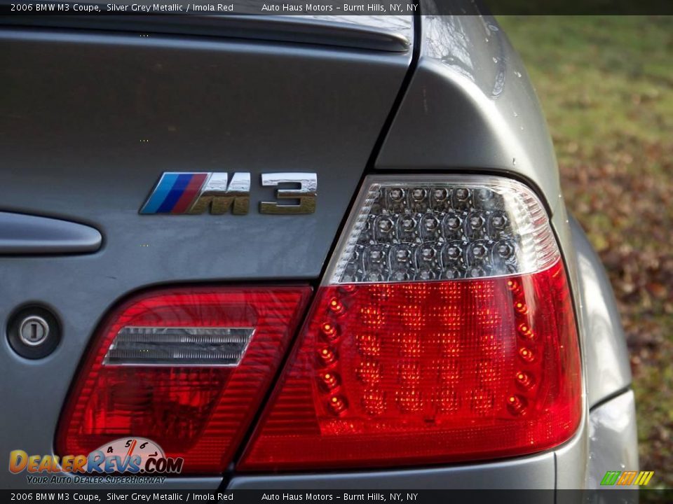 2006 BMW M3 Coupe Silver Grey Metallic / Imola Red Photo #14