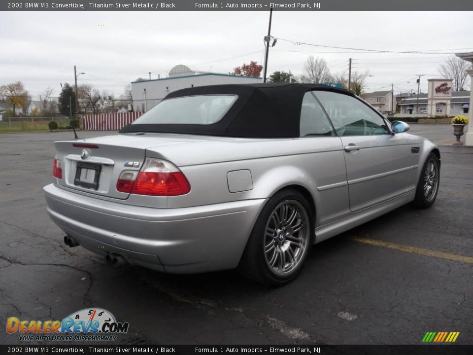 2002 BMW M3 Convertible Titanium Silver Metallic / Black Photo #3