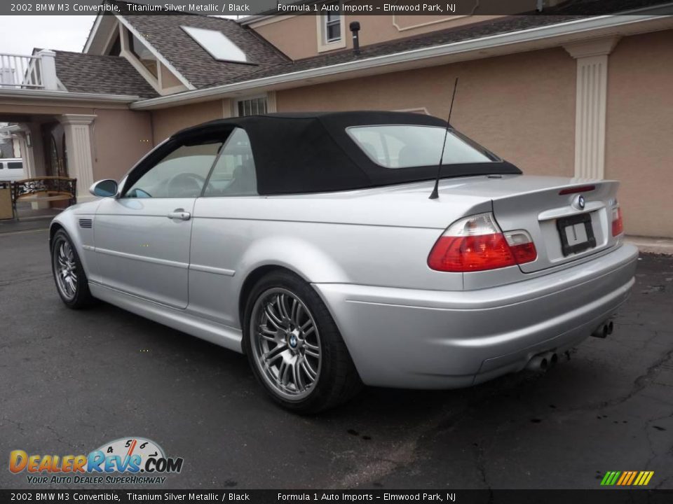 2002 BMW M3 Convertible Titanium Silver Metallic / Black Photo #4