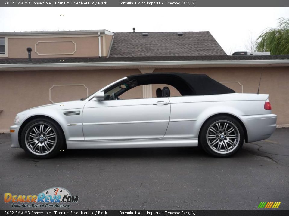 2002 BMW M3 Convertible Titanium Silver Metallic / Black Photo #7