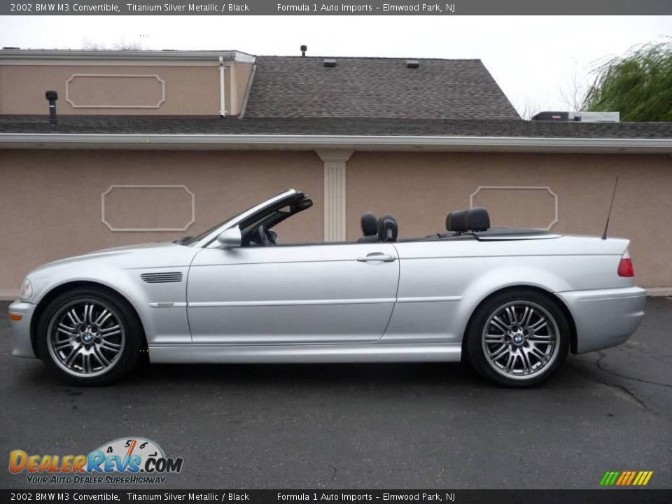 2002 BMW M3 Convertible Titanium Silver Metallic / Black Photo #8